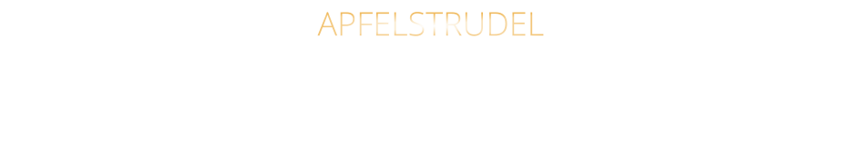 APFELSTRUDEL Apfelstrudel mit Bourbon Vanilleeiscreme u. Sahne 9,60